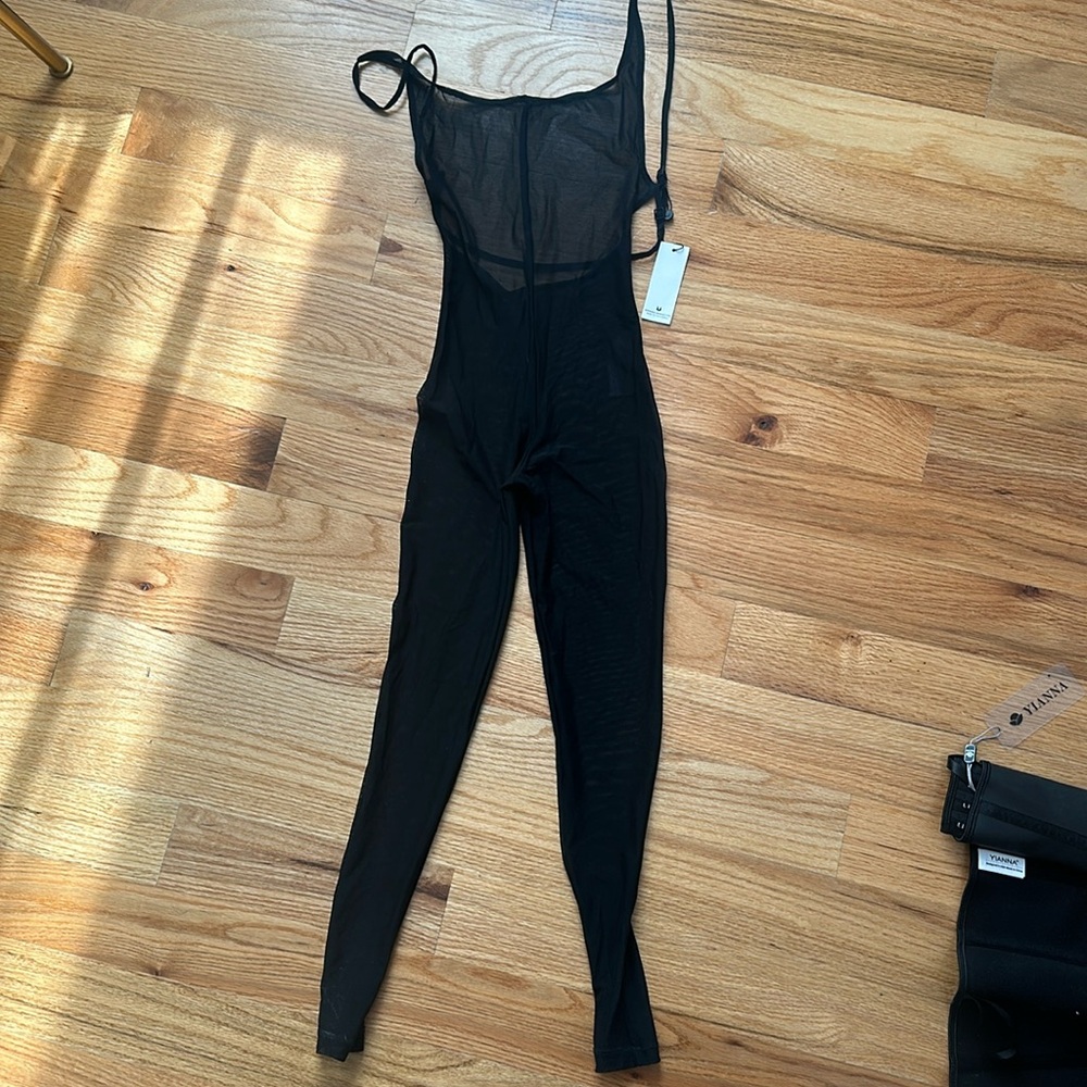 Sheer jumpsuit coverup by minimal animale